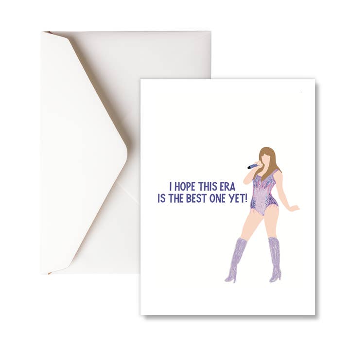 Best Era Greeting Card for wholesale by Opal Rose Creative Studio