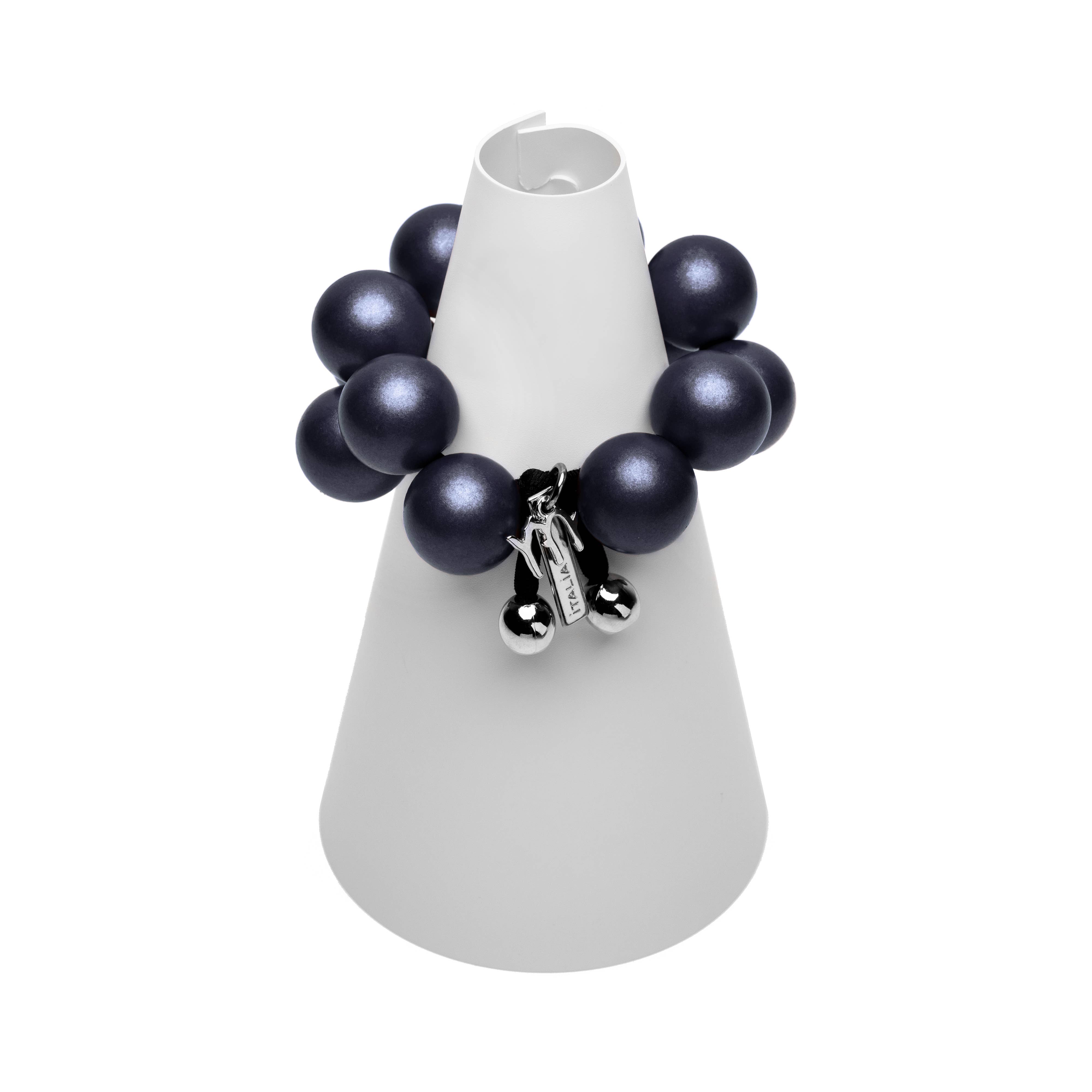 Mirta Accessori Moda - Wholesale Beaded Bracelet - Bracelet with Metal resin spheres 100% Made in Italy7