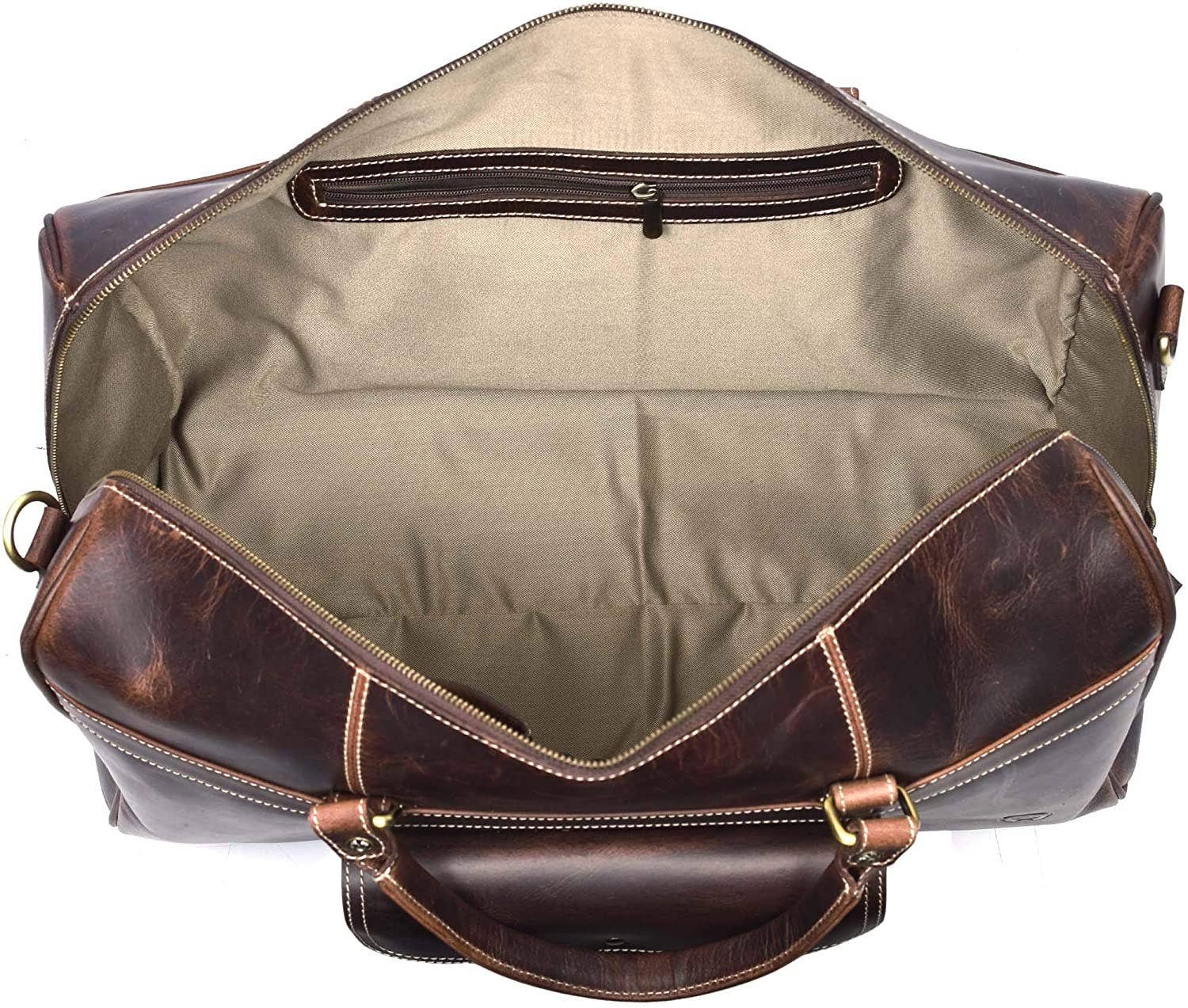 Tuzech Leather – wholesale Duffelväskor – Unisex – Tuzech stor läderväska 20-tums duffel för resor, träningsväska och handbagage – unisex2