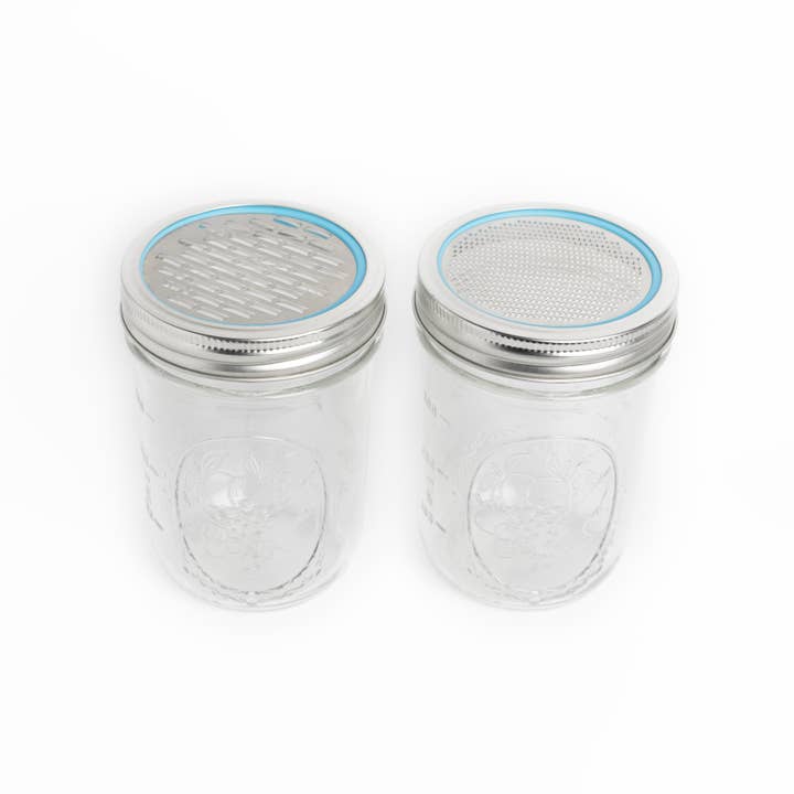 Jarware Stainless Steel Citrus Zester and Cheese Grater Lids for wholesale by Fox Run Brands