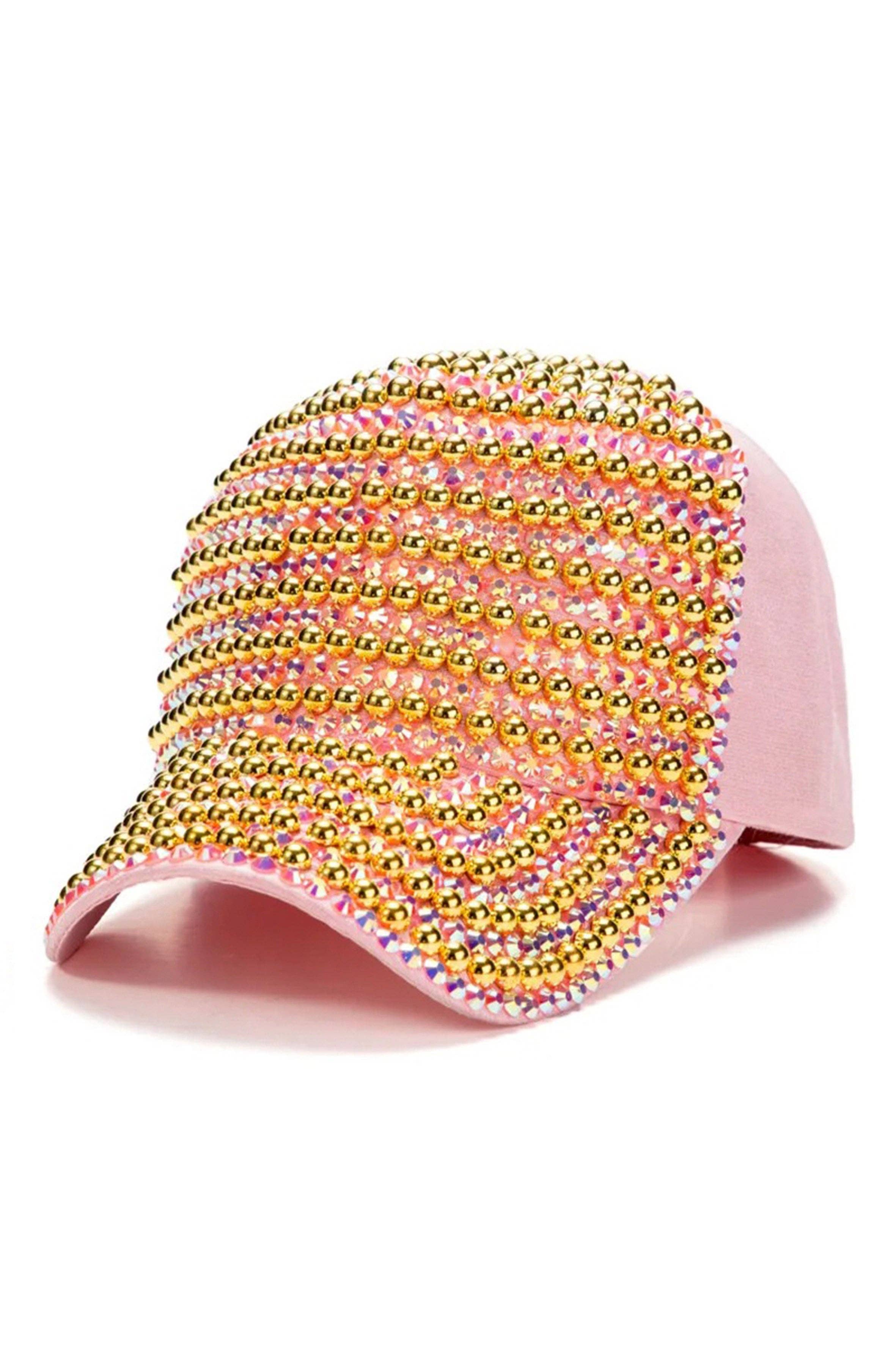 Ole - Vente Casquette de baseball – femme - Casquette en perles et strass C050617