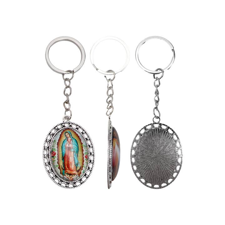 Cap Zone - Wholesale Keychain - Unisex - Catholic Religious Figures Resin Metal Key Chain