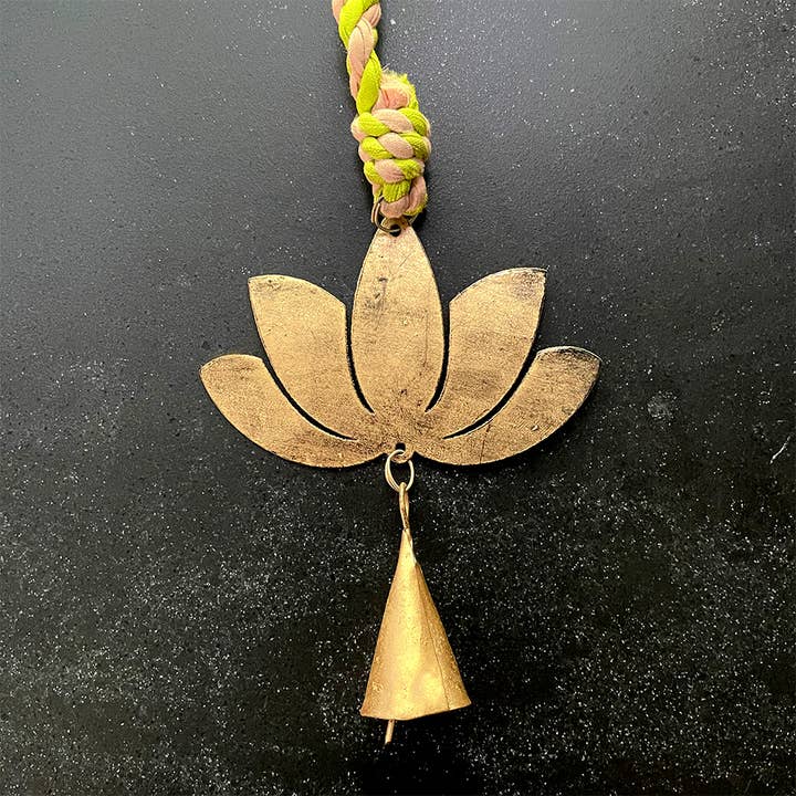Mira Fair Trade - Wholesale Wind Chime - Mini Lotus Wind Chime