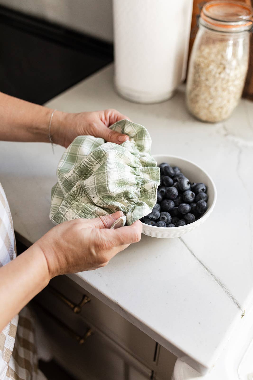 Millstream Home – Wrap/saco para armazenar alimentos por atacado – Capa de Tigela Reversível8