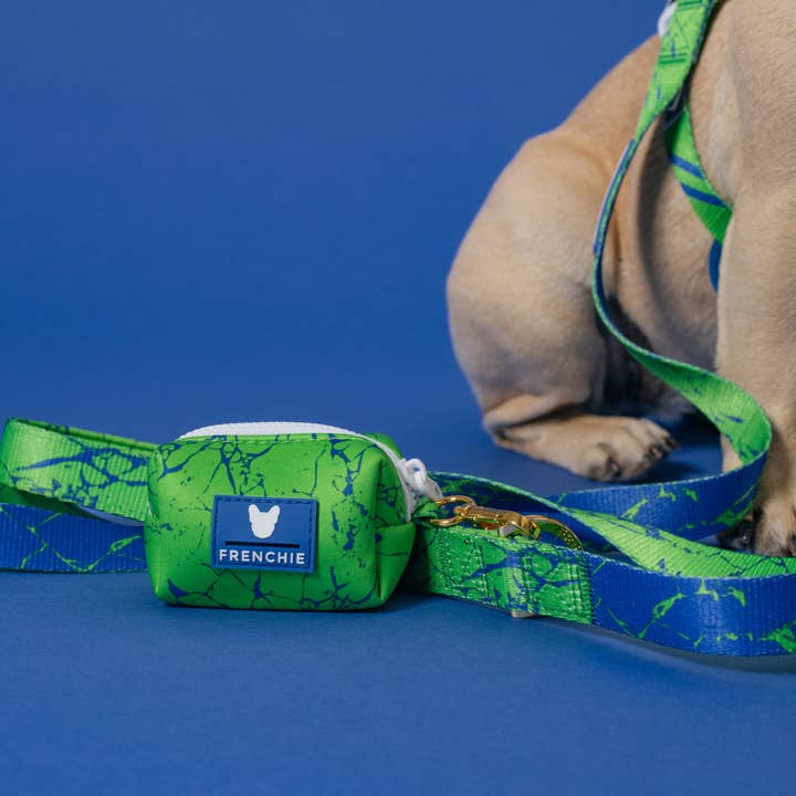 Frenchie - Wholesale Pet Poop Bag Dispenser - Frenchie Poo Bag Holder - Green Marble1