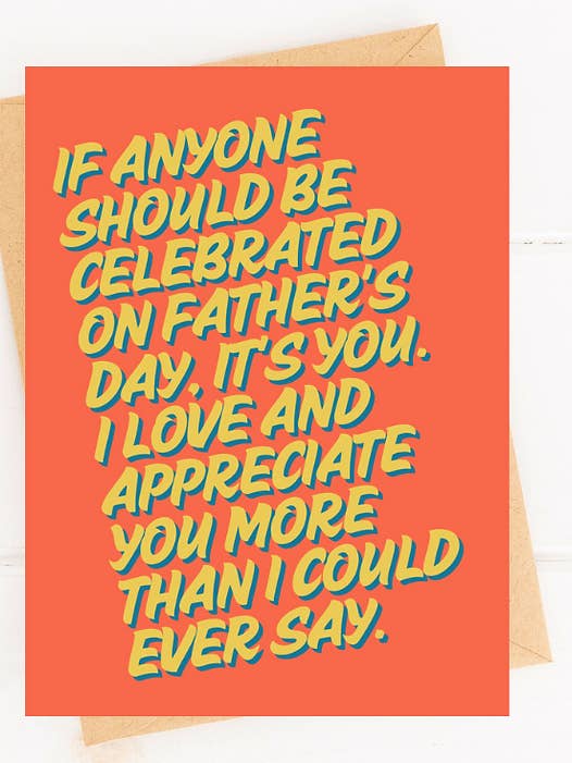 Father's Day Card for Father Figure, Step Dad, Uncle Card for wholesale by Five Dot Post