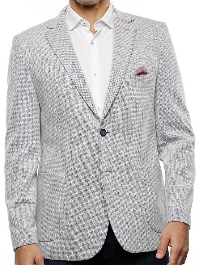 Casaco Desportivo Branco & Marinho (Tall) por atacado de Luchiano Visconti