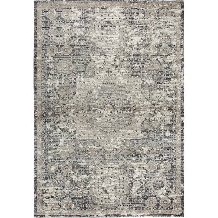 LOOMLAN - Wholesale Runner rug - Dach Central Medallion Gray Kitchen Hallway Runner Rug7