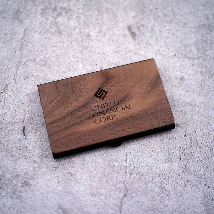 TidaArts – Großhandel Visitenkartenetui – Visitenkartenetui aus Holz | Edelstahltasche | Kredit