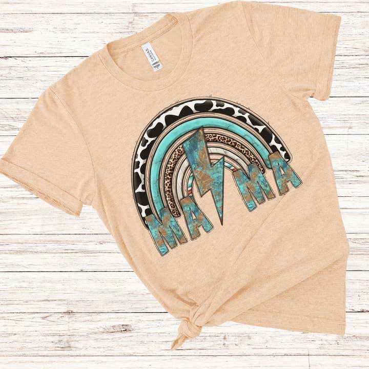 Camiseta Mama Lightning Western para venta al por mayor de Journey After The Walk LLC