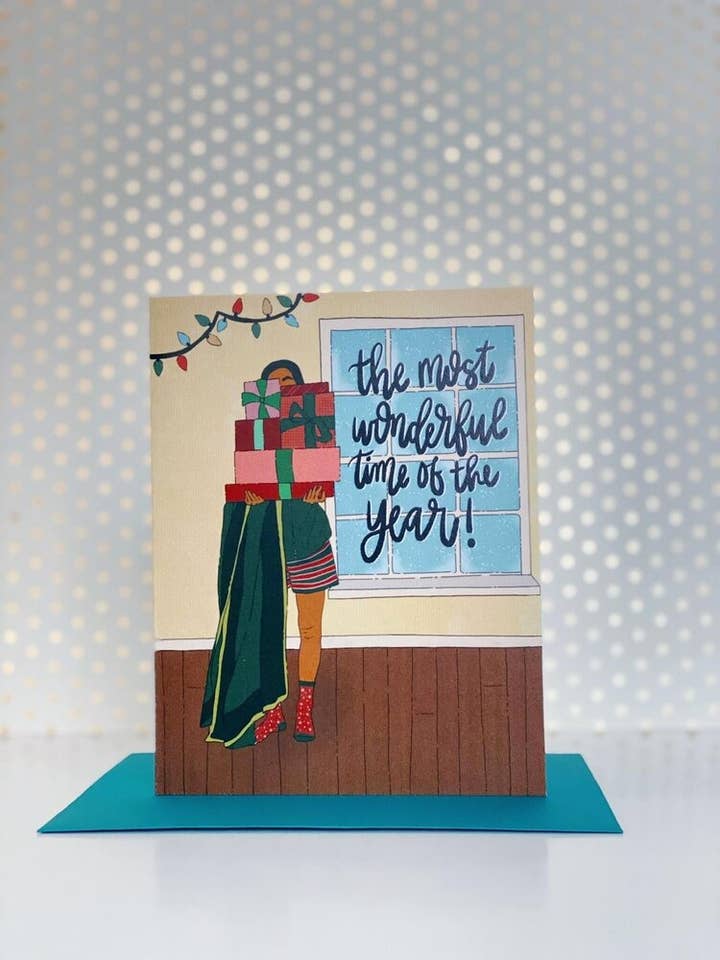 Biglietto di auguri del periodo più meraviglioso dell'anno per la vendita all'ingrosso da parte di chit-chaat