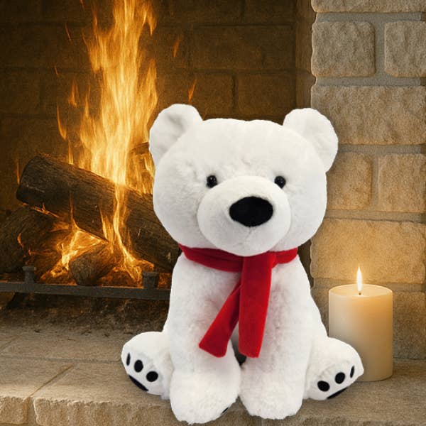 Beverly Hills Teddy Bear Company - Wholesale Stuffed/Plush Toy - Kids & Baby - XLG Winter Cozies: Icey Polar Bear Plushie