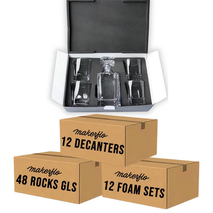 MakerFlo - Wholesale Decanter - 4 Glass Decanter Set8