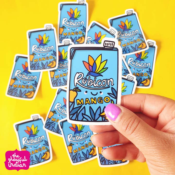 Adesivo in vinile Rubicon Mango per la vendita all'ingrosso da parte di The Playful Indian