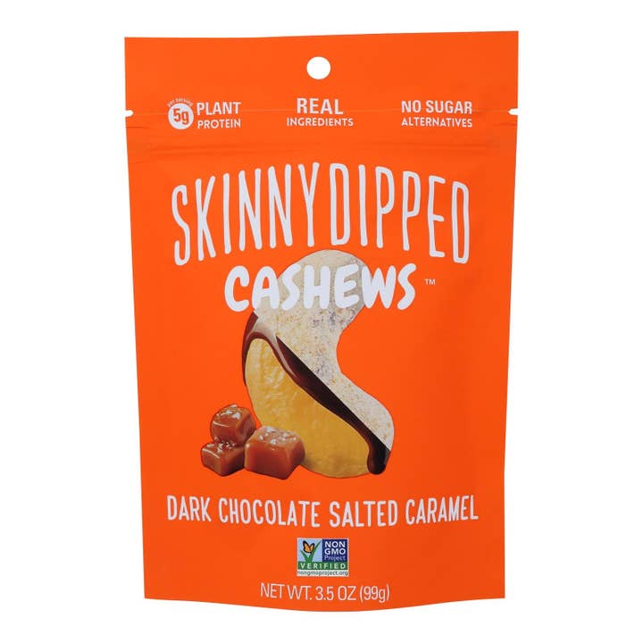 Skinnydipped - Dip Cashew Salted Caraml - Case of 10-3.5 OZ for wholesale by Everyday Supply Co