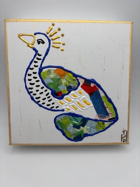 Collage Peacock - Large for wholesale by Deceaux Art