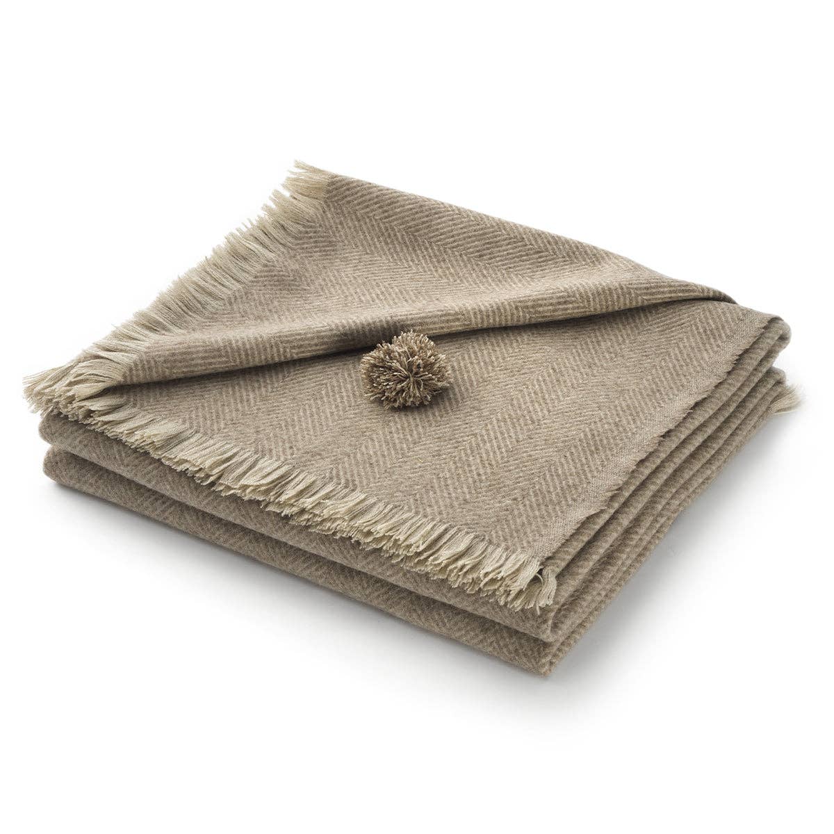 Bottoli - Wholesale Throw Blanket - Plaid maxi NATURALE - Virgin merino wool and Cashmere1