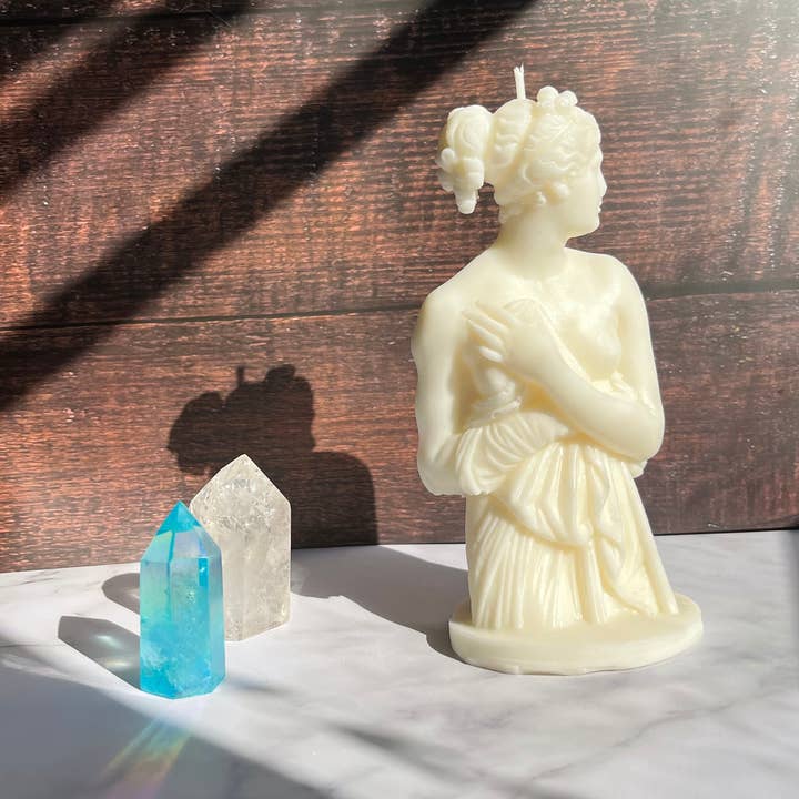 Beauty and the Moon – wholesale Novelty candle – 6.5 Inch Goddess Candle | Naked Female Body Candle6