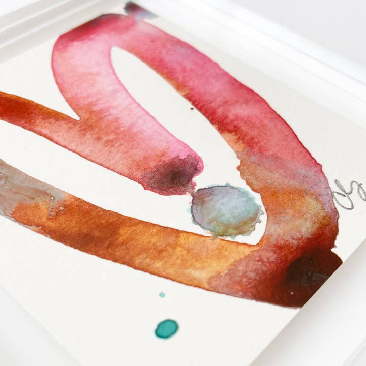 Acrylic Block Warm Heart Painting for wholesale by Carrie Song Art