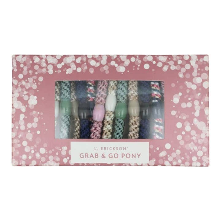 France Luxe/L. Erickson – wholesale Hair tie – Grab & Go Ponytail Holders - Holiday Box