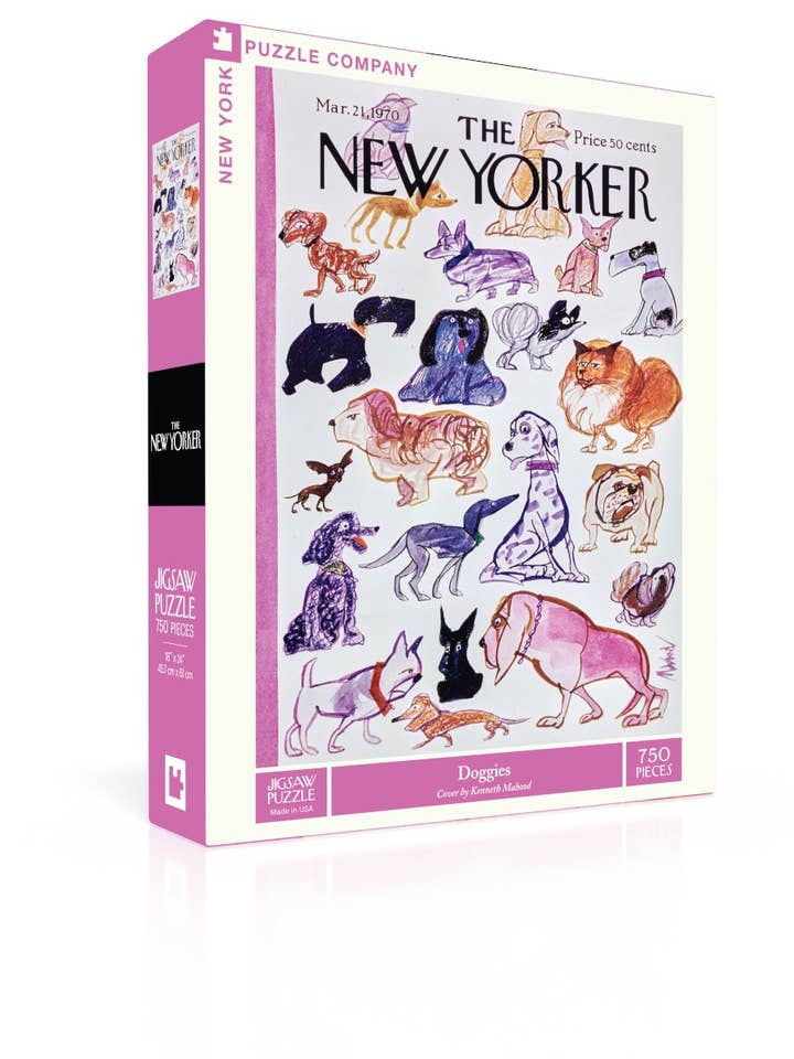 Doggies - 750 Piece Jigsaw Puzzle for wholesale by New York Puzzle Company