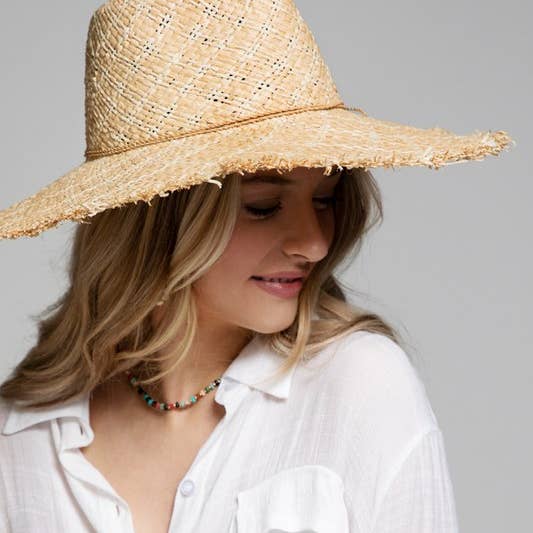 Shop Neighbors - Wholesale Straw Hat - Women's - Woven Raffia Sun Hat1