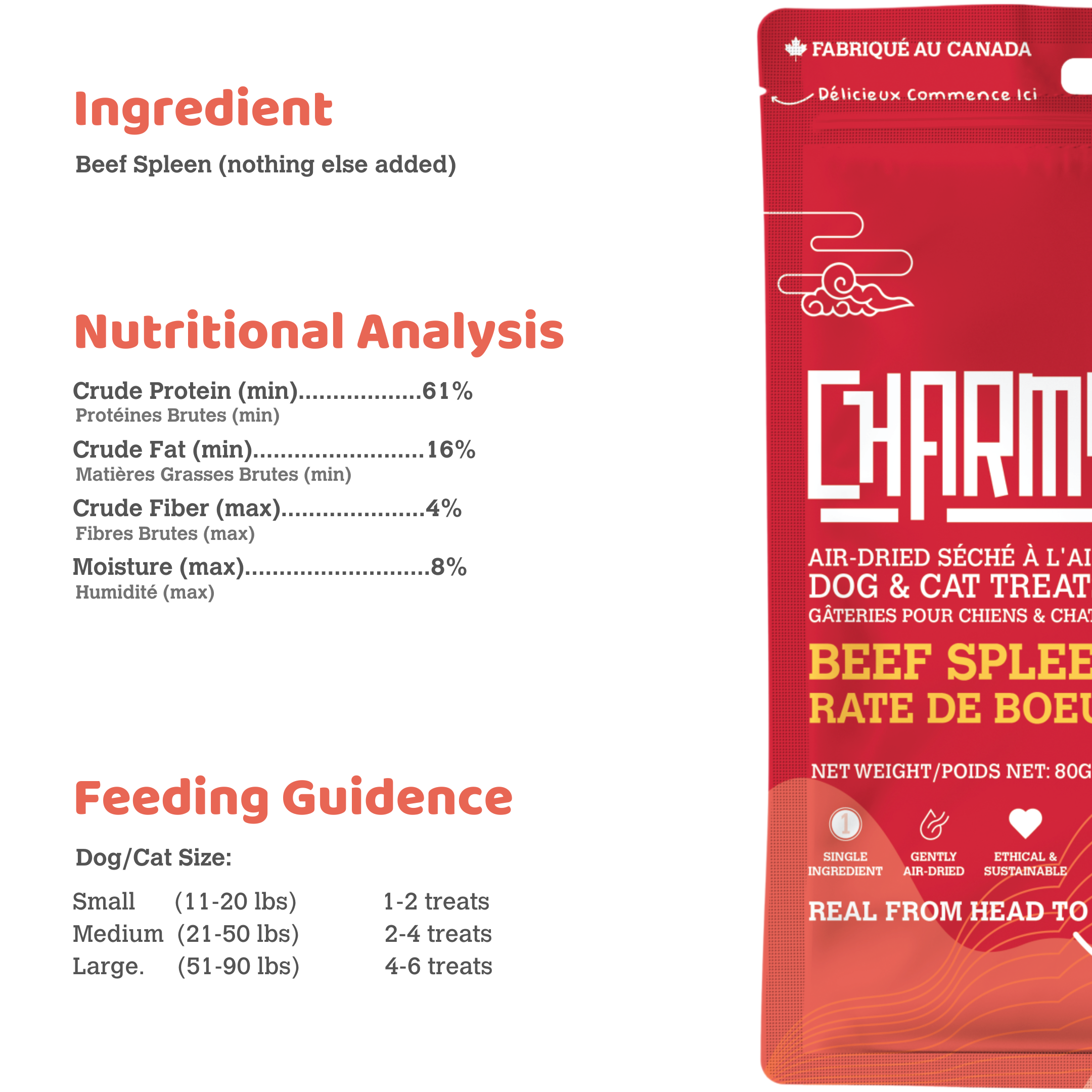 Charmy Pet - Wholesale Pet Treats - Dog - BEEF SPLEEN4