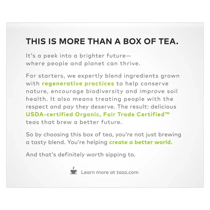 Lipton & TAZO - Wholesale Tea Bags - TAZO Organic Zen (36 ct)2