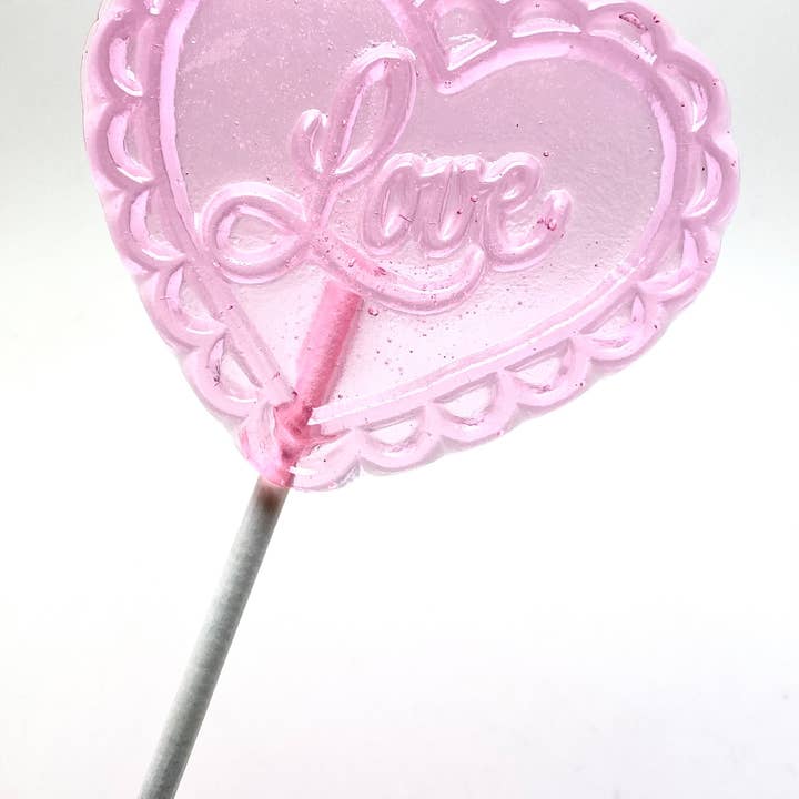 Lollipops by Candied Cakes - Wholesale Lollipop - LARGE 3 1/4" FILIGREE HEART LOLLIPOPS4