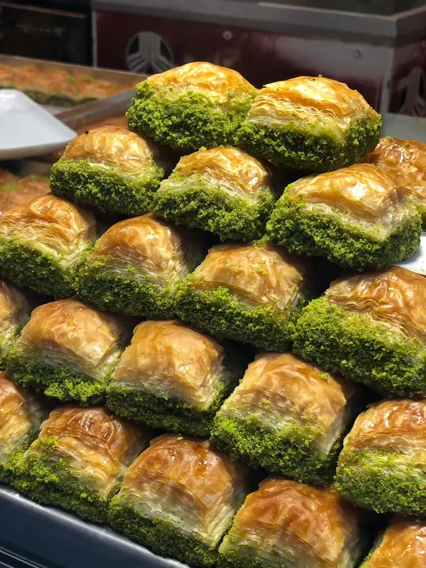 Aladdin - Wholesale Cookie - Asi Kunefeleri | Lasting Pistachio Baklava Tray1