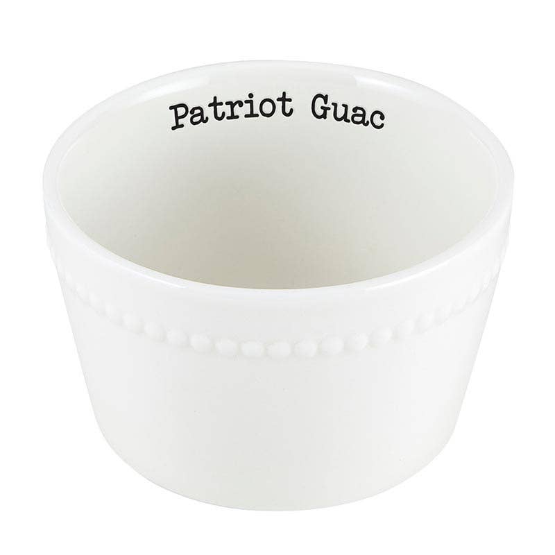 Angle - Wholesale Condiment/Dip Bowl - Salsa & Guac Set - Patriot1