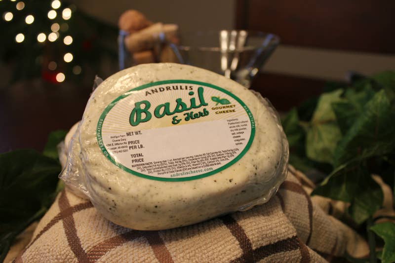 Andrulis – Großhandel Käse – Andrulis Bauernkäse Basilikum & Kräuter