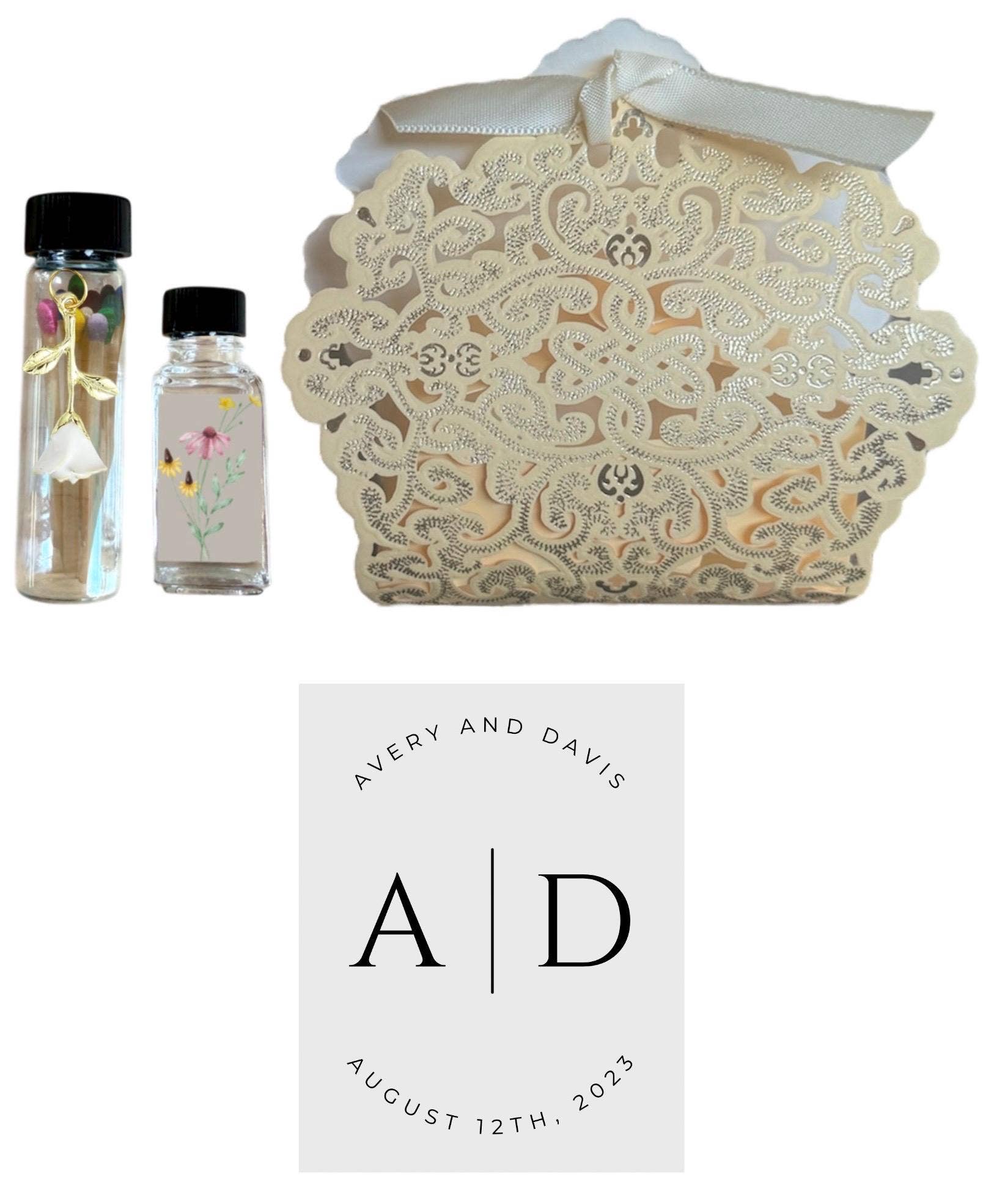 Namaste Home – wholesale Party favour bag/box – Personalized White & Gold Knotted Wedding Favor Box 3