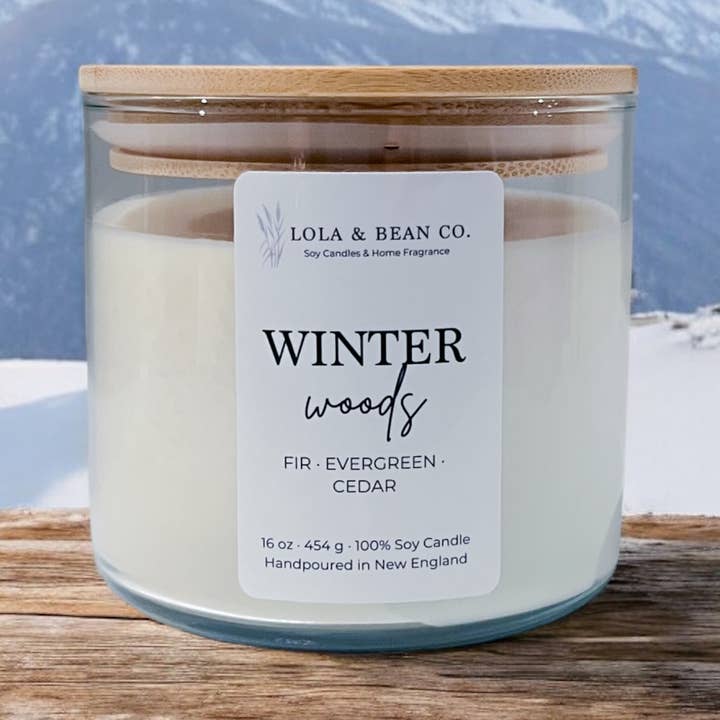 Lola & Bean Co. - Vendita all'ingrosso Candela in vasetto - Candele di soia a 3 stoppini | 16 oz | Collezione Autunno/Inverno0