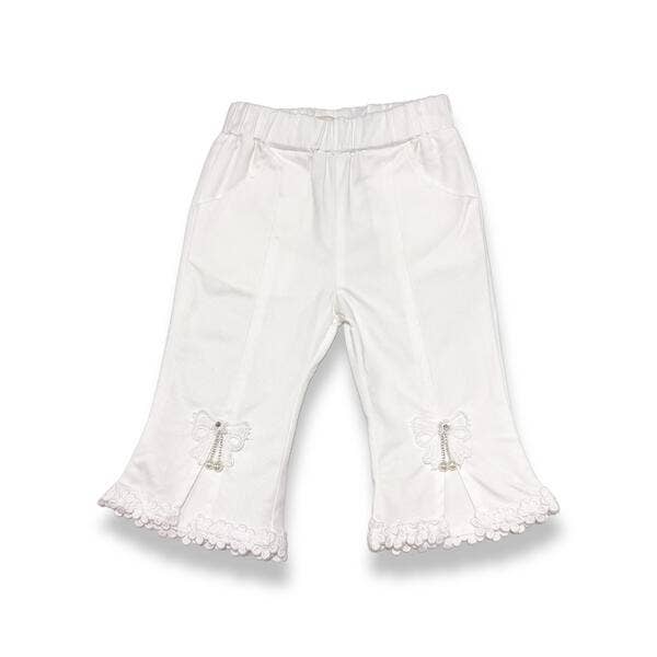 Doe a Dear - Vendita all'ingrosso Pantaloni - Bambini - S15 13036 Pantaloni con orlo diviso con fiocco e pizzo (3 colori)5