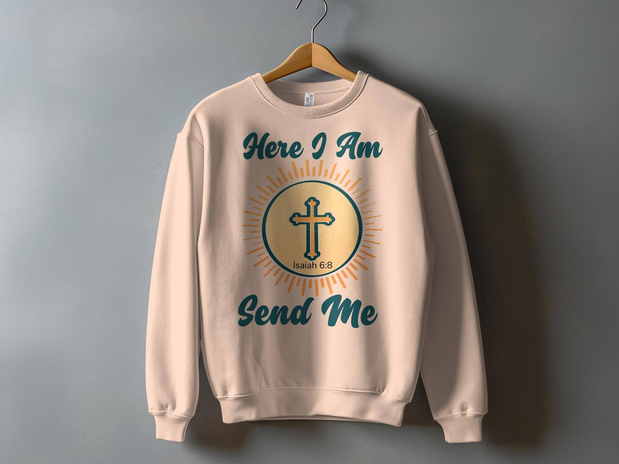 FreakyTeeFactory - Wholesale Screen Printed T-Shirt - Women's - Christian T-Shirt Here I Am Send Me, Isaiah 6 8 Scripture Tee, Religious Gift, Faith-Based Clothing, Unisex Bible Verse Shirt4