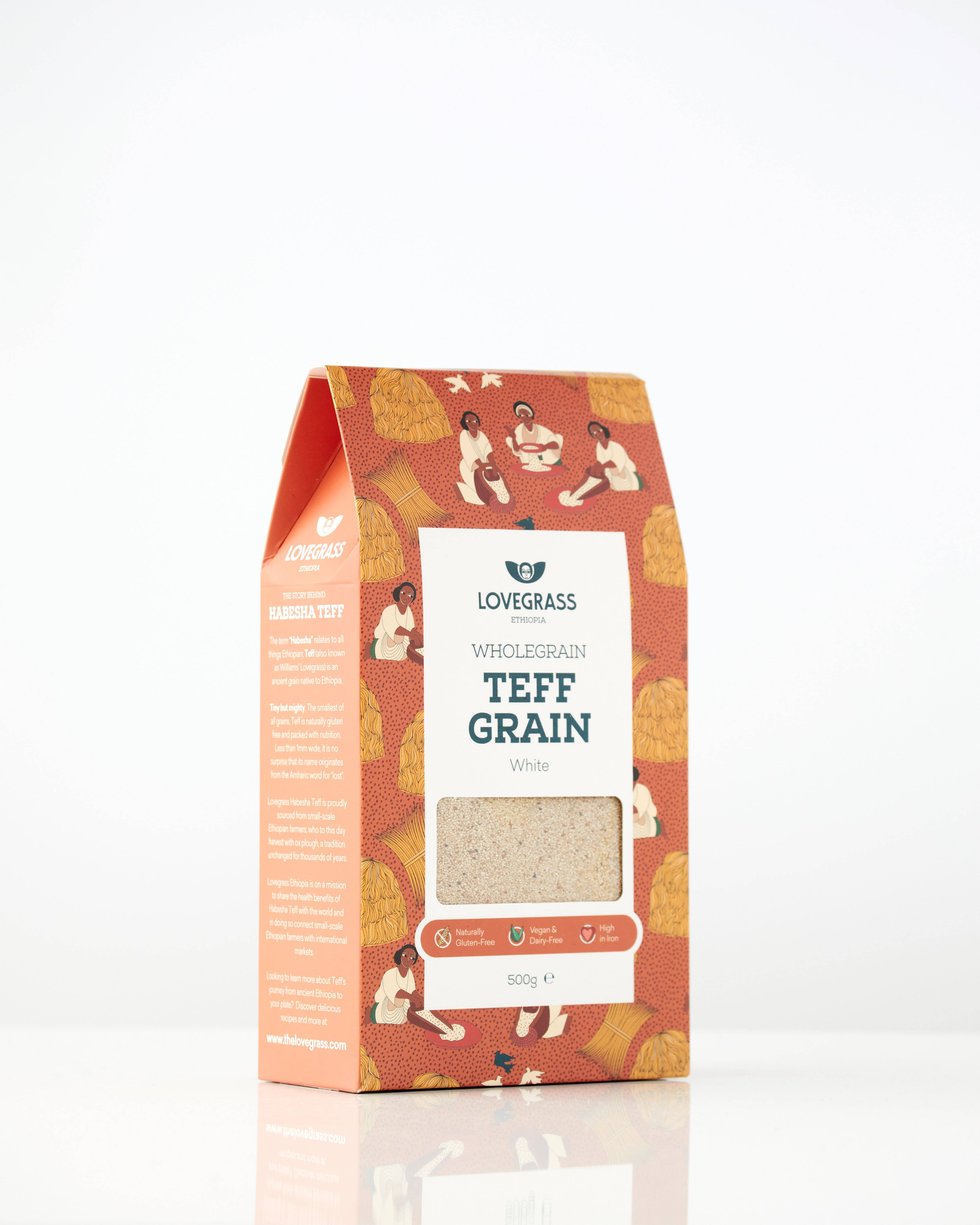 Lovegrass Ethiopia - Vendita all'ingrosso Cereali integrali - Granella di teff bianco 500g1