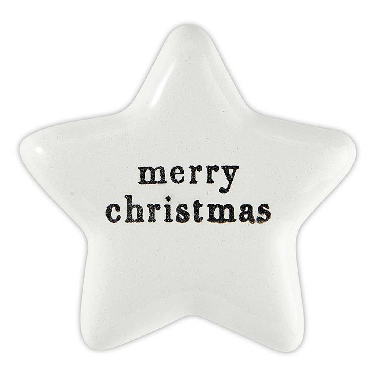 Santa Barbara Design Studio by Creative Brands - Wholesale Decorative Tabletop Object - Ceramic Star - Merry Christmas1