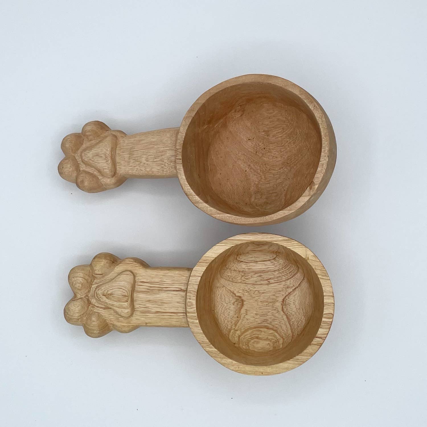 Azizi Life - Wholesale Pet Bowl - Cat/Dog - Hand-Carved Wooden Dog Scoop2
