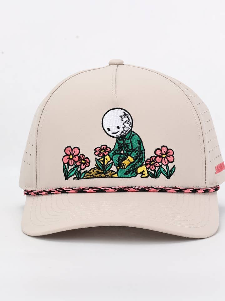 The Gardner Beige Hat for wholesale by Shank It Golf