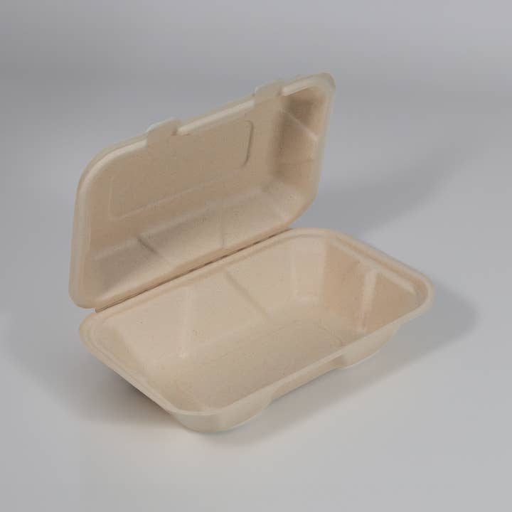 GreenTek Planet - Wholesale Food storage container - EarthTainers 9x6" Rectangular Clamshell 200/Case1