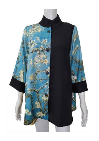 Breeke - Wholesale Tunic - Women's - Van Gogh Almond Blossoms Swing Top (SW-VG-ALM)0