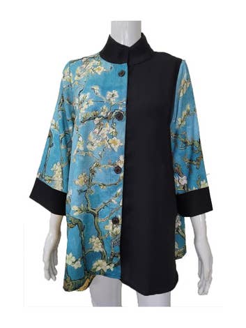 Breeke - Wholesale Tunic - Women's - Van Gogh Almond Blossoms Swing Top (SW-VG-ALM)