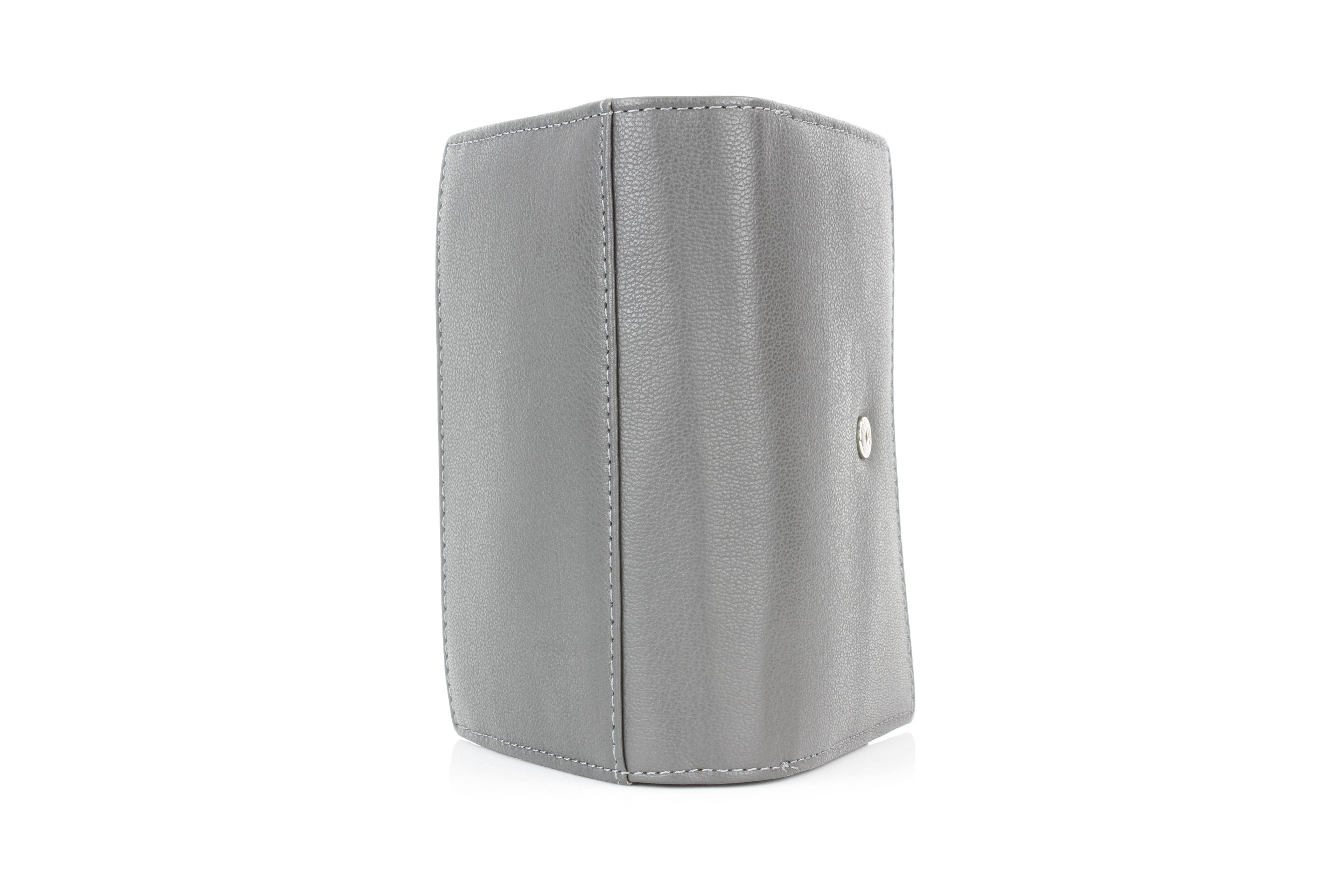 Leather Impressions Inc - Wholesale Wallet - Women's - Snap Leather Clutch Wallet | Zip Pocket RB LW 21 10019