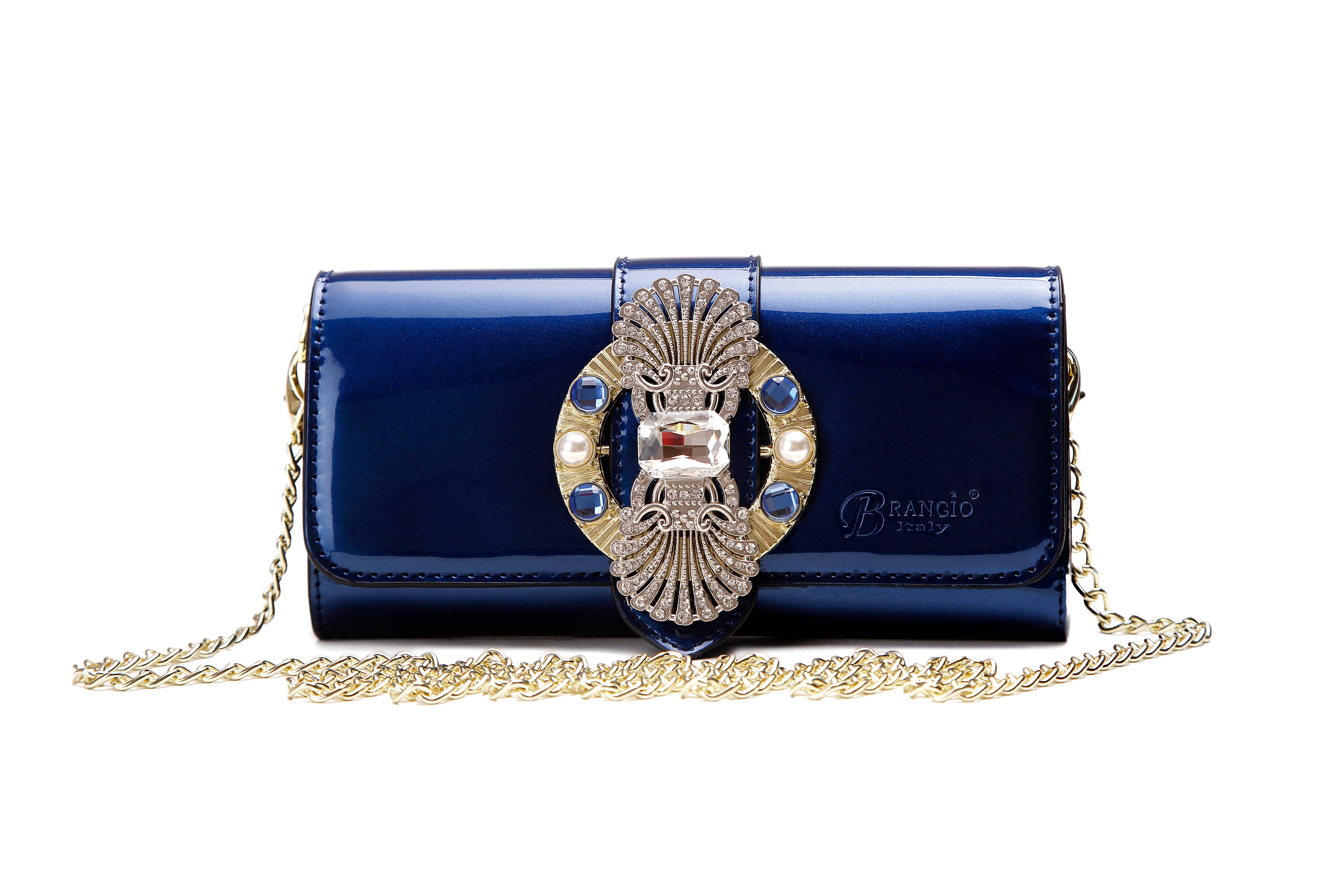 Brangio (Italy) Company Inc. - Vente Pochette – femme - Brangio Italie Pochette et Portefeuille Élégants en Cuir Verni2