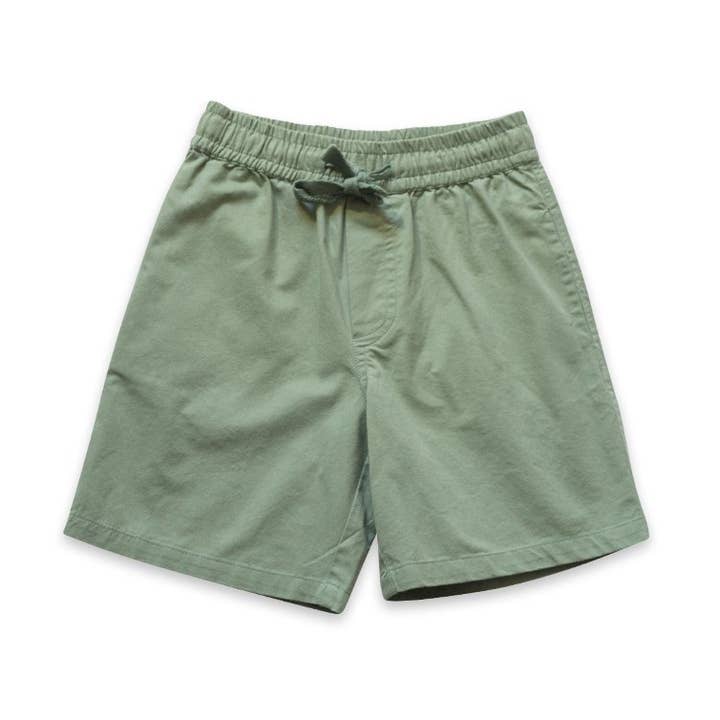 Pull On Straight Shorts | Sage Green for wholesale by Beet World
