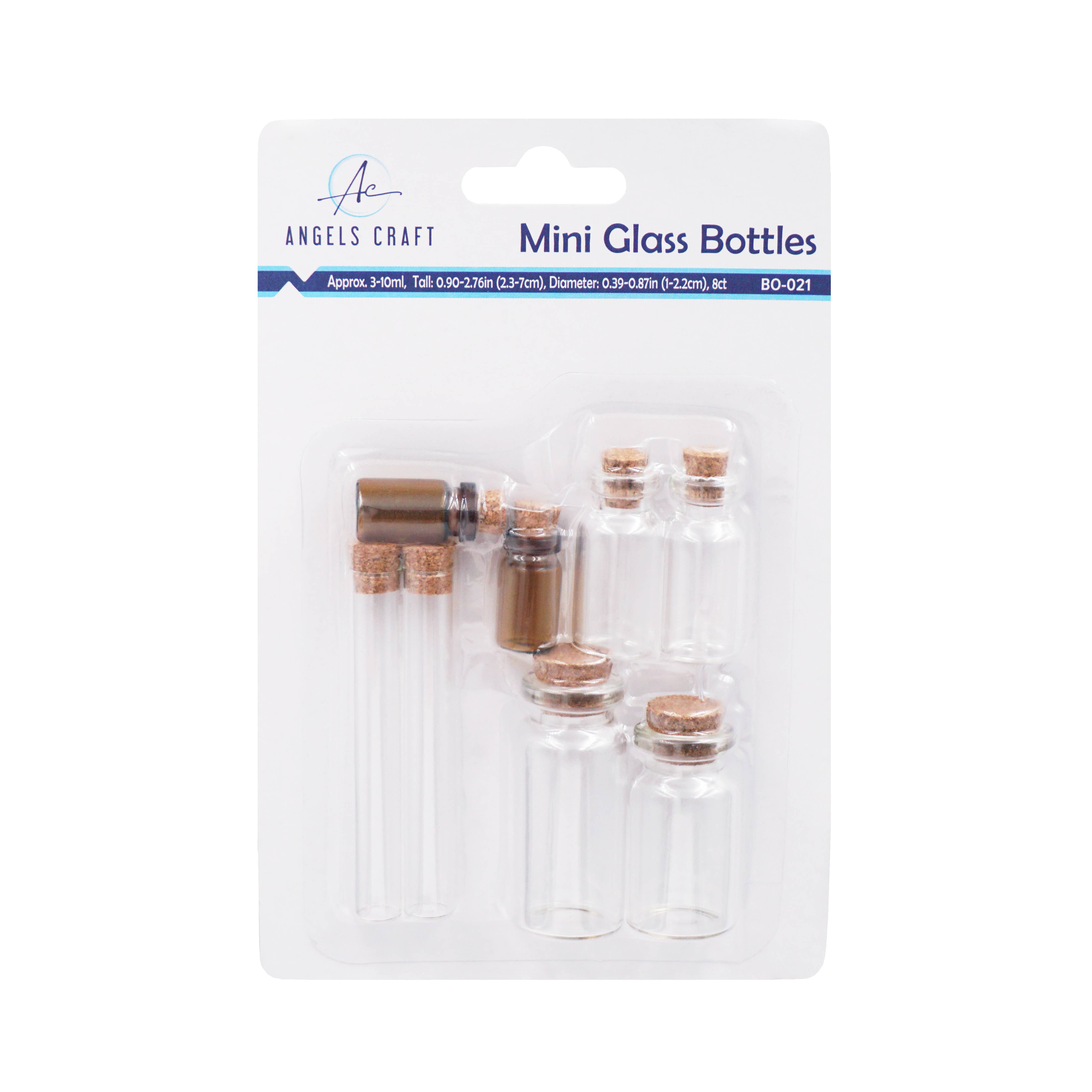 Angels Craft - Wholesale Jar - Small Glass Bottle w/ Cork Cap13