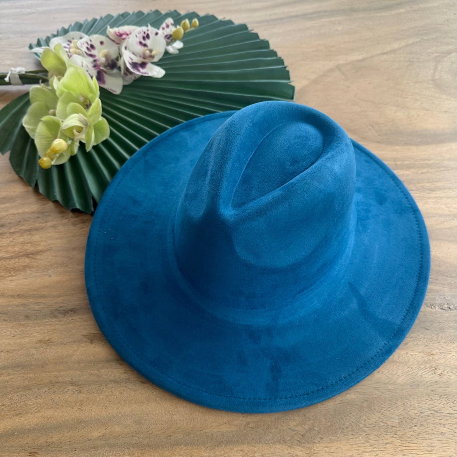 Queens INC - Vente Chapeau en feutre - femme - Chapeau haut de gamme en daim à large bord, classique et tendance1