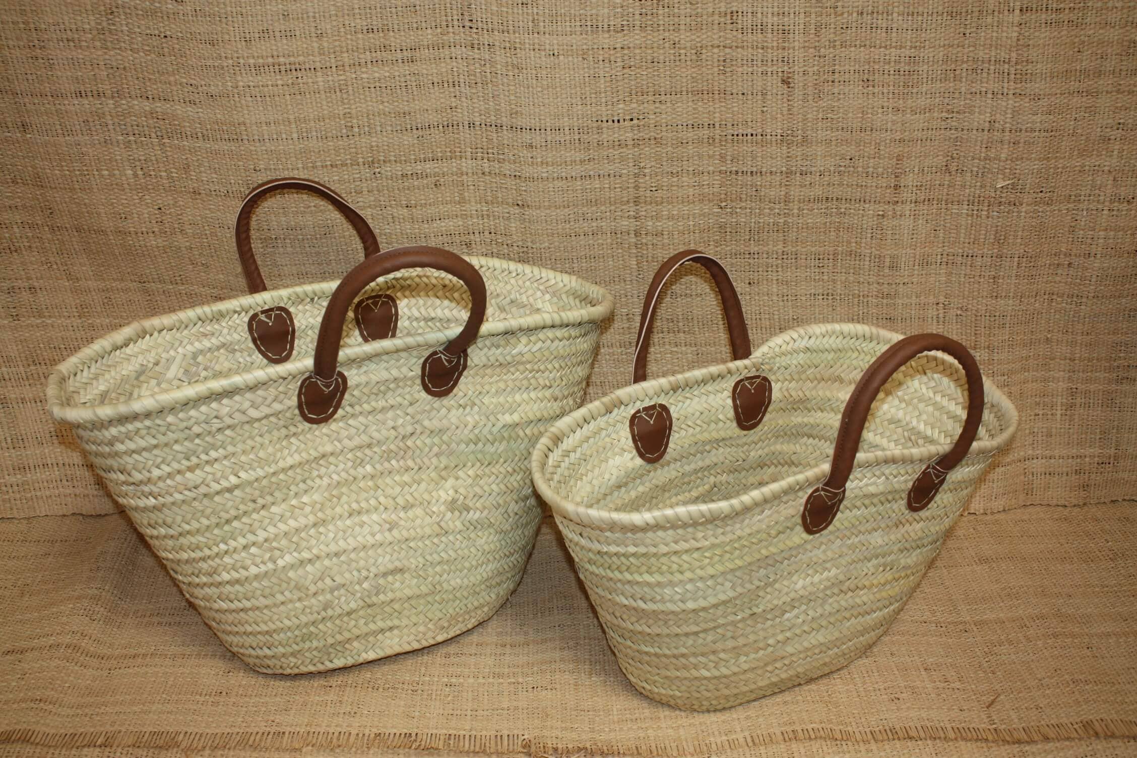 Boutique Huléti - Wholesale Beach Bag - VEGAN Wicker Tote: Perfect for Your Shopping! Rattan Basket for the Market & Straw Beach Bag! Woven in PALM + Vegan Handles2