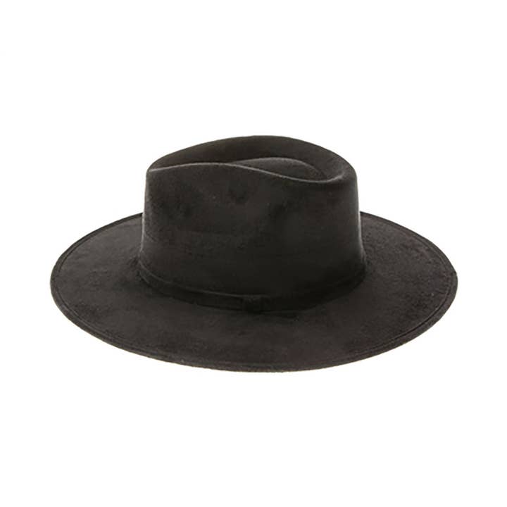 AdornWise - Wholesale Fedora – Women’s - Premium Vegan Suede Rancher Hat with Stiff Brim5